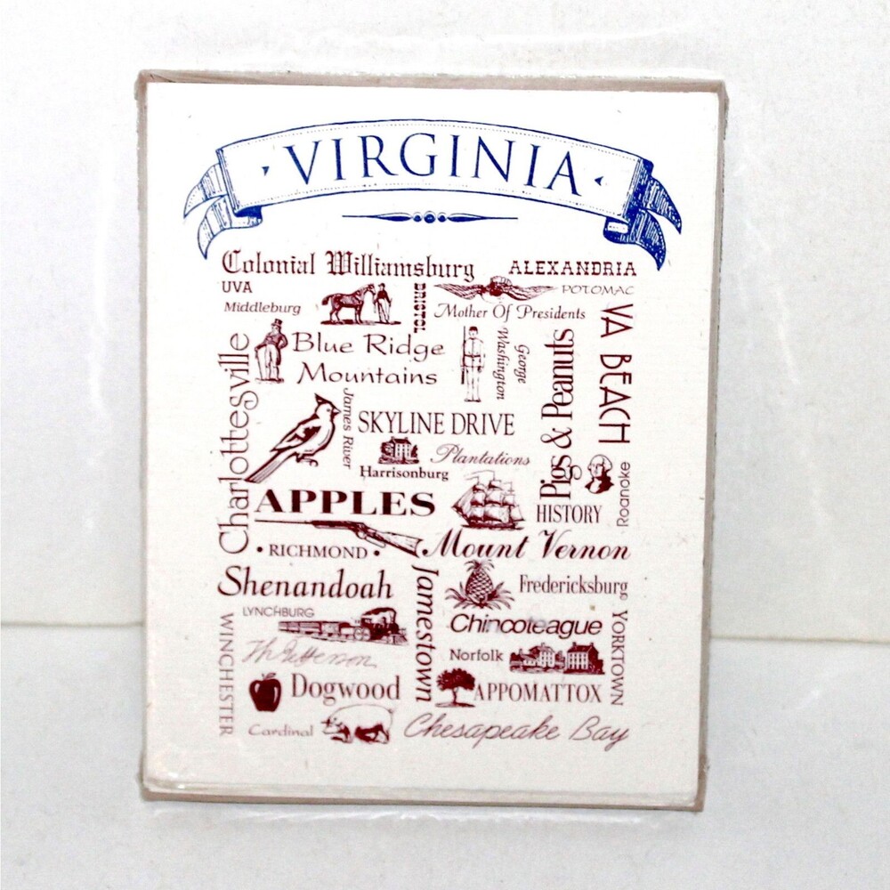 Virginia state 8 Blank Note Cards with Envelopes vintage Graphics Company 1998